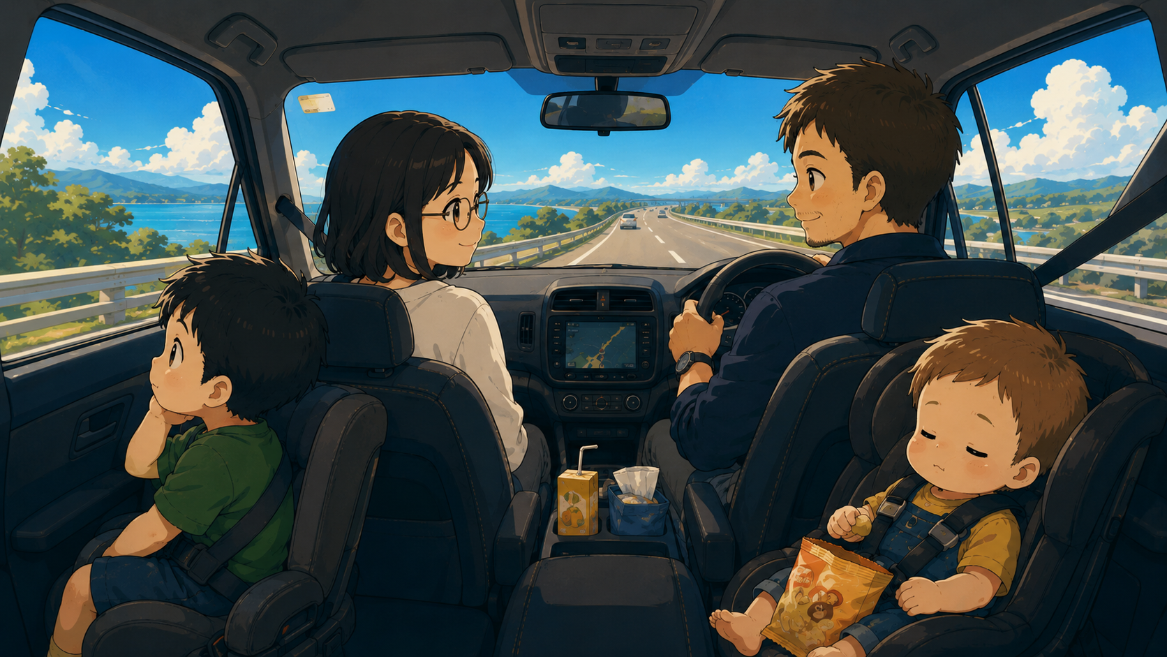車の中で大騒ぎする子どもと長距離ドライブをどう乗り切るか