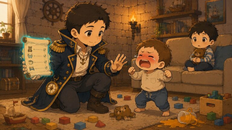 `子ども 癇癪 落ち着かせ方 パパ ダンジョン`