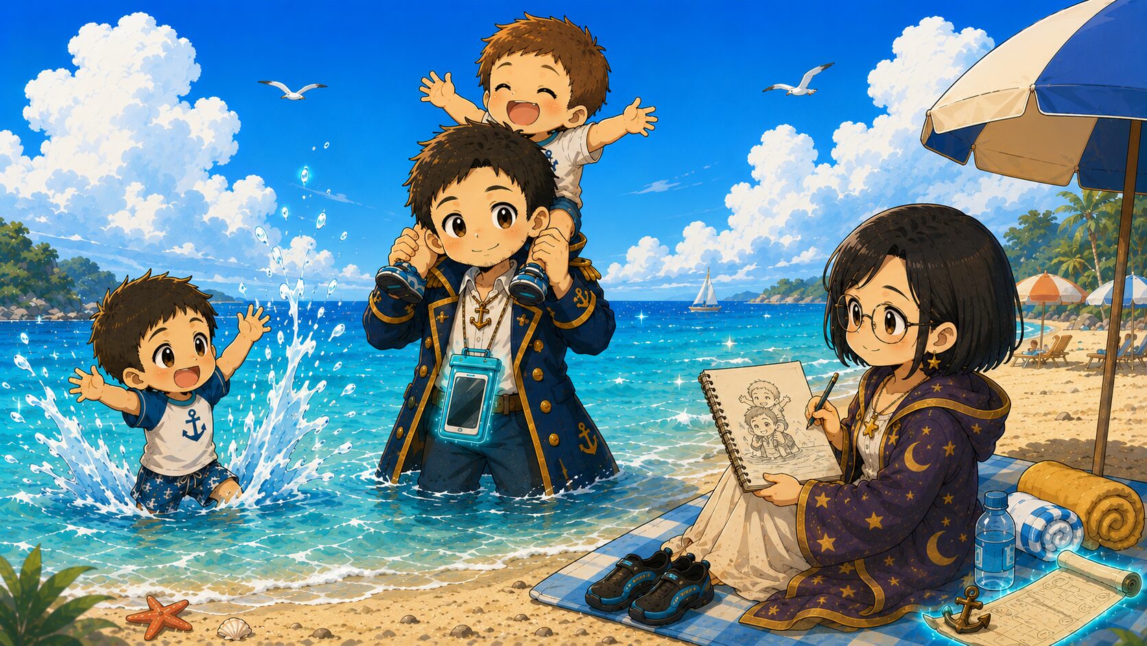 子どもと行く海水浴の持ち物——4歳・2歳を連れていって気づいたこと